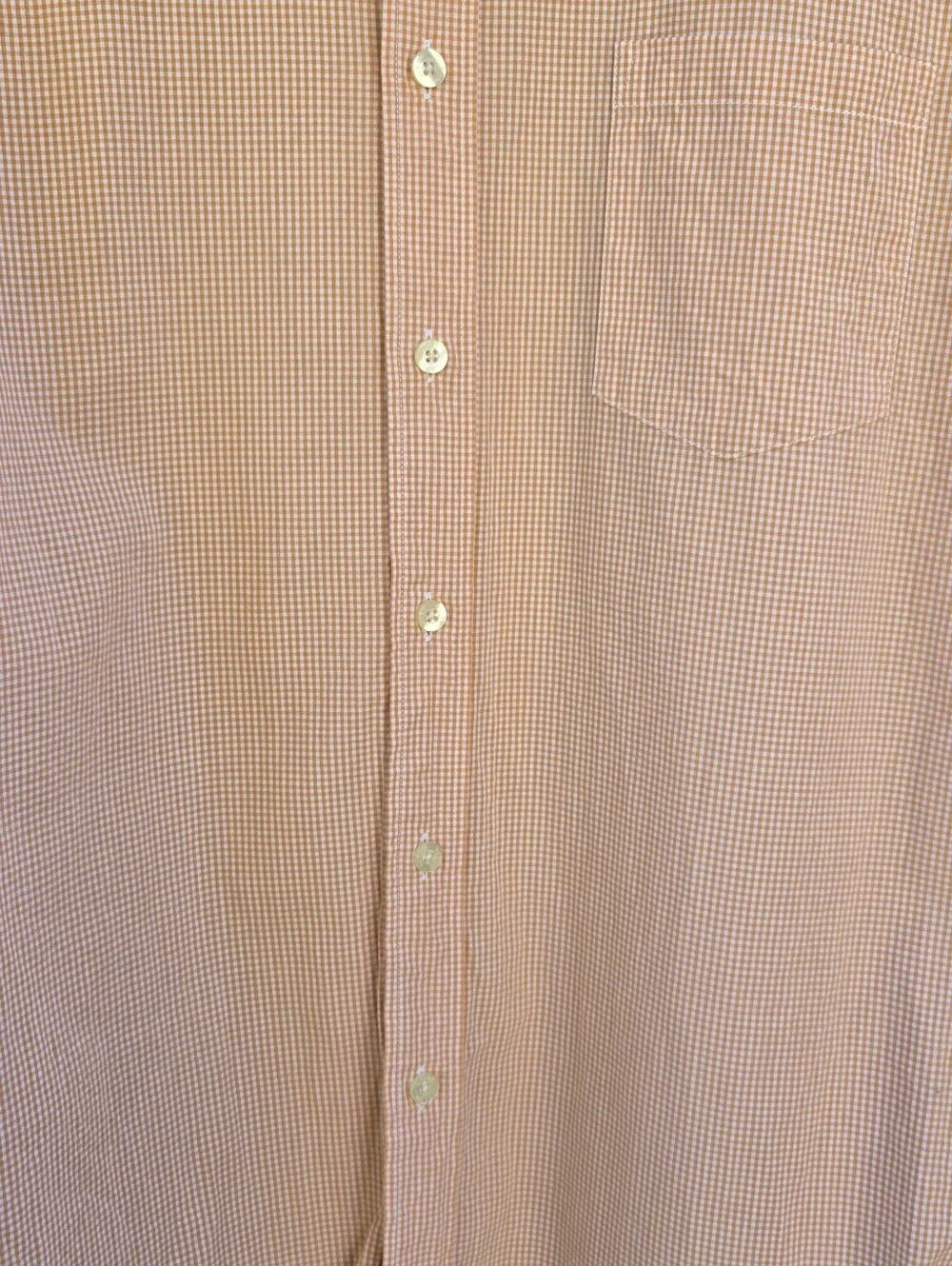 J. Crew Men’s Peach Gingham Button-Down Shirt